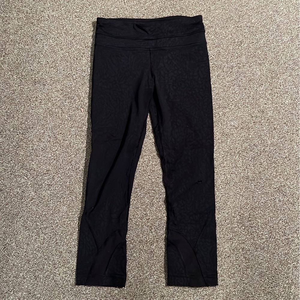 Black Leopard Print Lululemon Leggings
